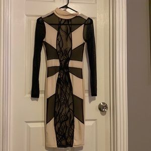 Sheer ladies lace party dress size small.